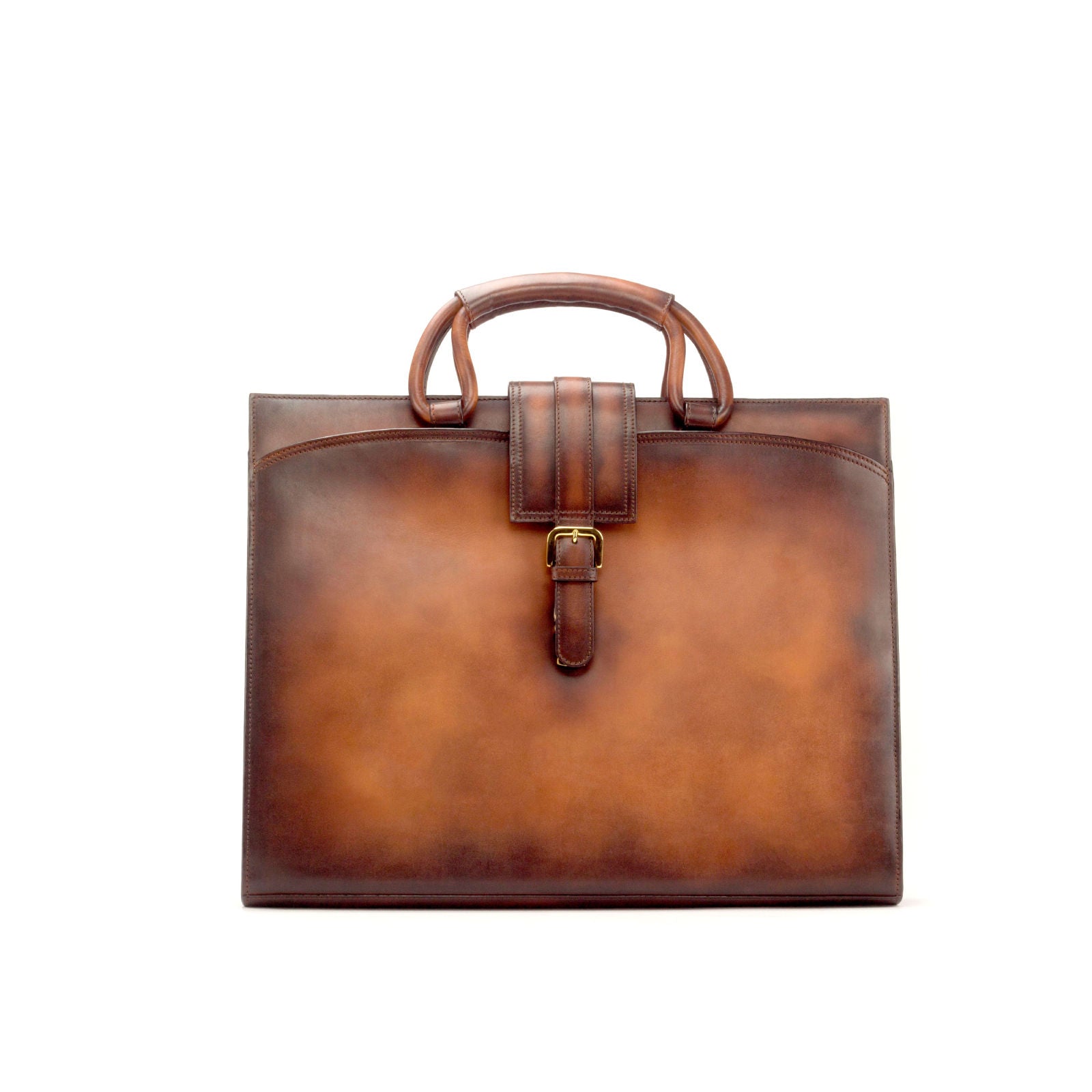 Brown Patina Brief Case