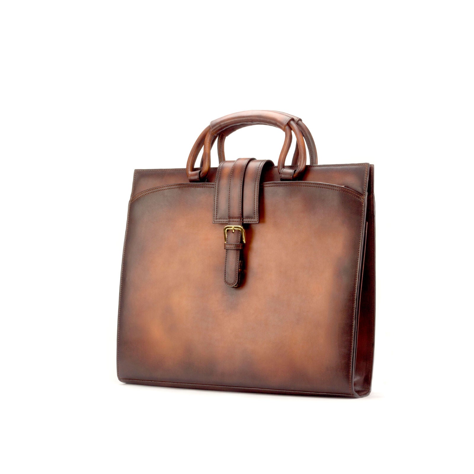 Brown Patina Brief Case