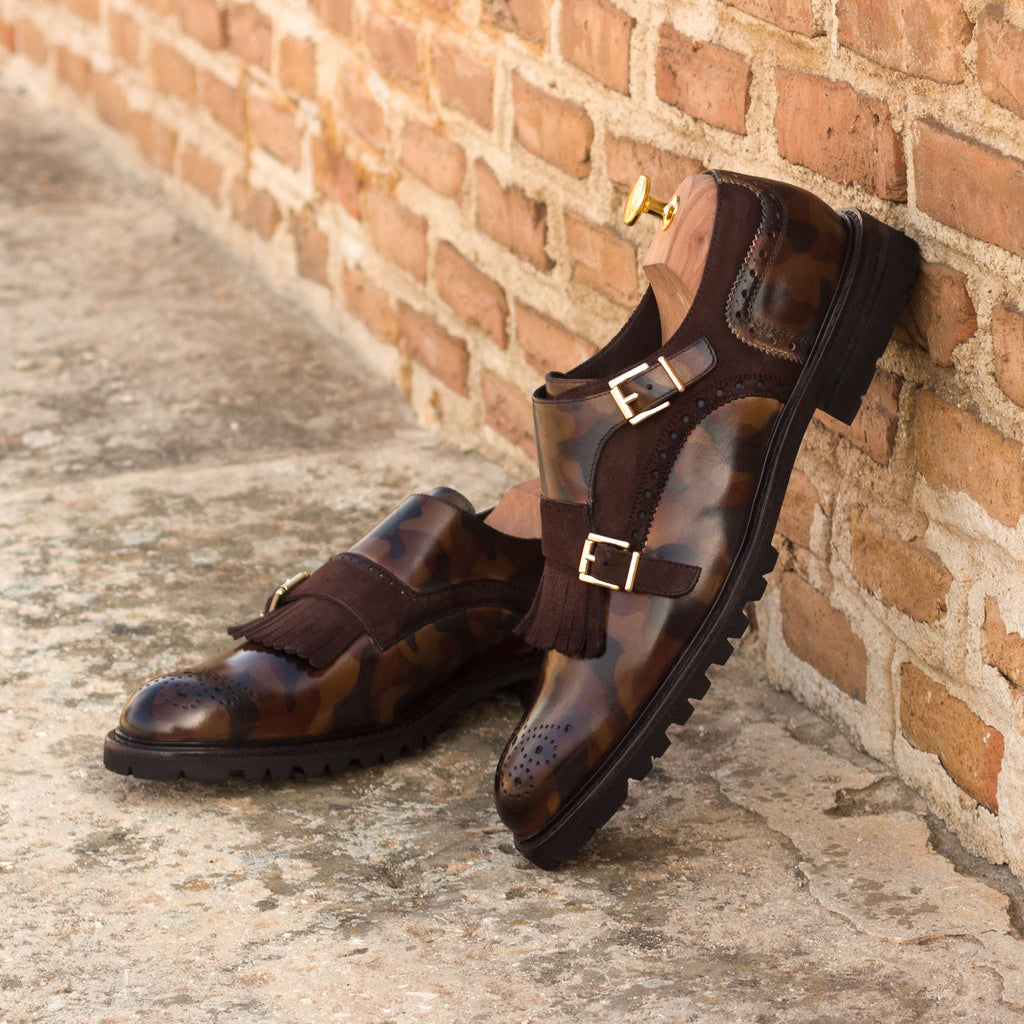 The Kiltie Ladies Monk Strap (Camo Patina)