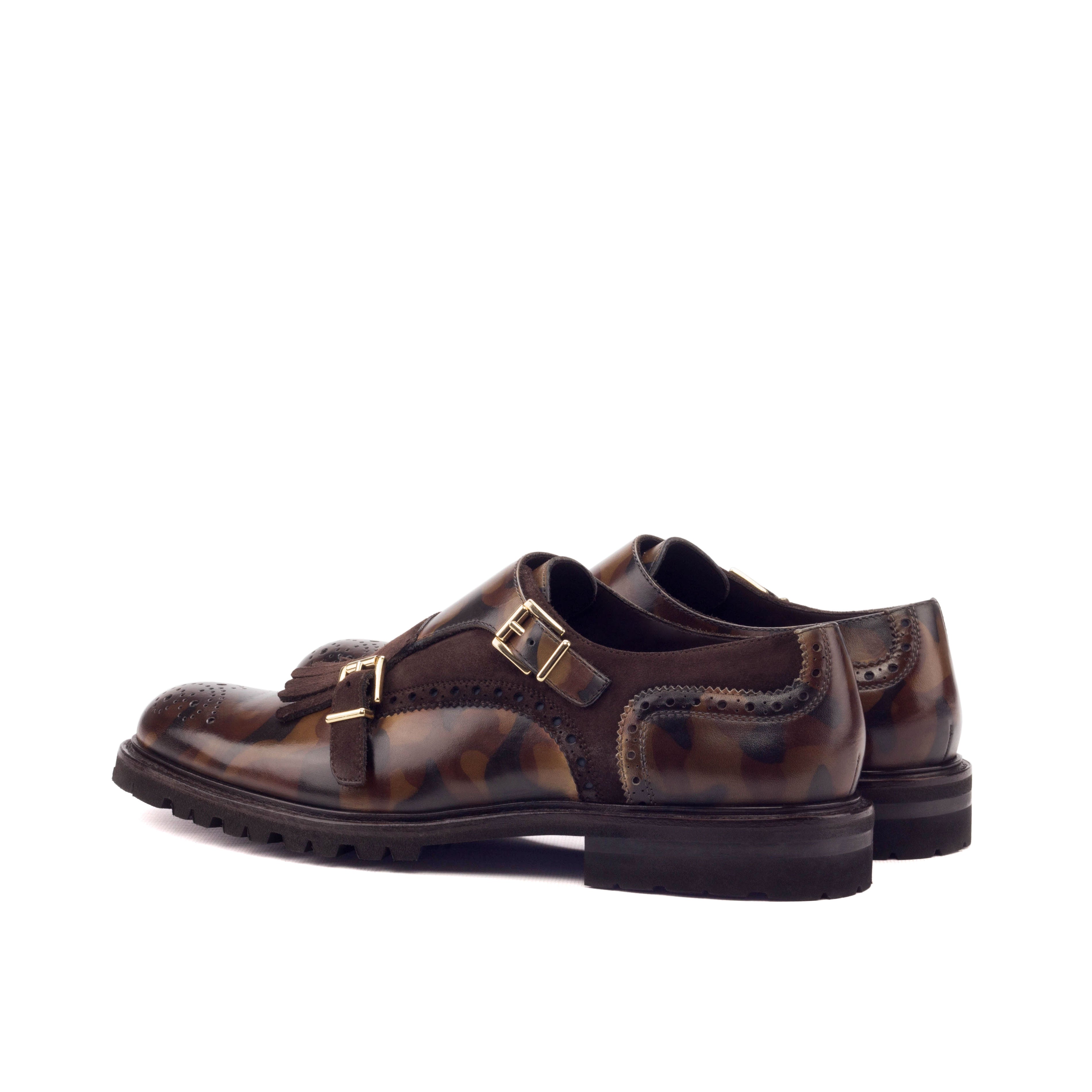 The Kiltie Ladies Monk Strap (Camo Patina)