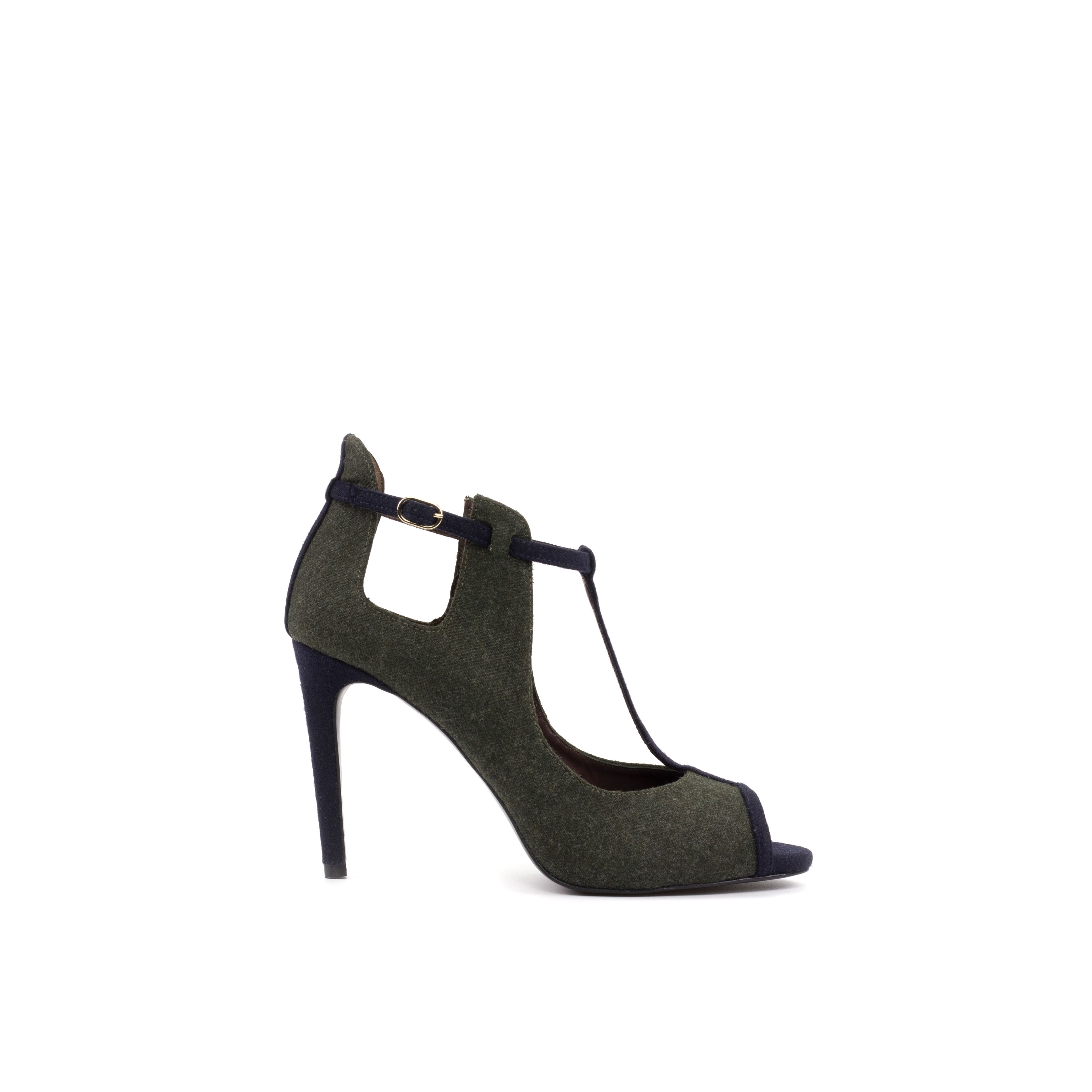 The Barcelona Ladies Heels (Flannel Green)